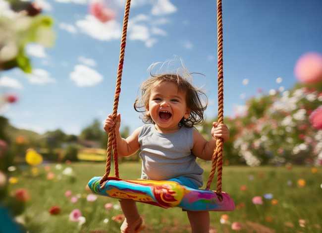 儿童荡秋千 儿童形容荡秋千的句子