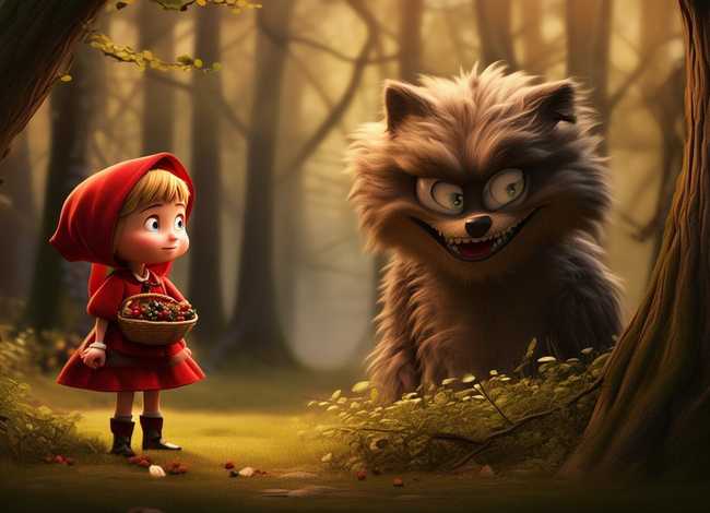 幼儿故事书3-6岁大灰狼 大灰狼与小红帽的故事