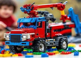 大卡车的故事玩具、乐高幻影忍者70654重型捕龙卡车-火速拼装乐趣多