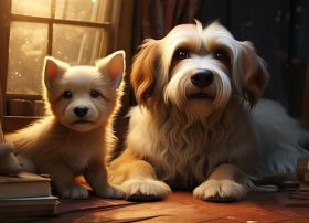 大狗和小狗的故事完整版；童话故事“大狗和小狗”的读后感怎样写