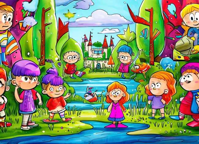 我最喜欢的故事情节儿童画，5年级故事配画怎么画好看