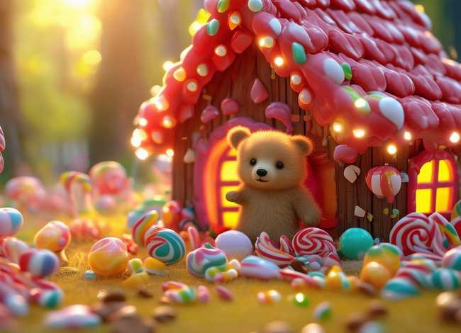 糖果屋 故事 - 小熊的糖果屋故事