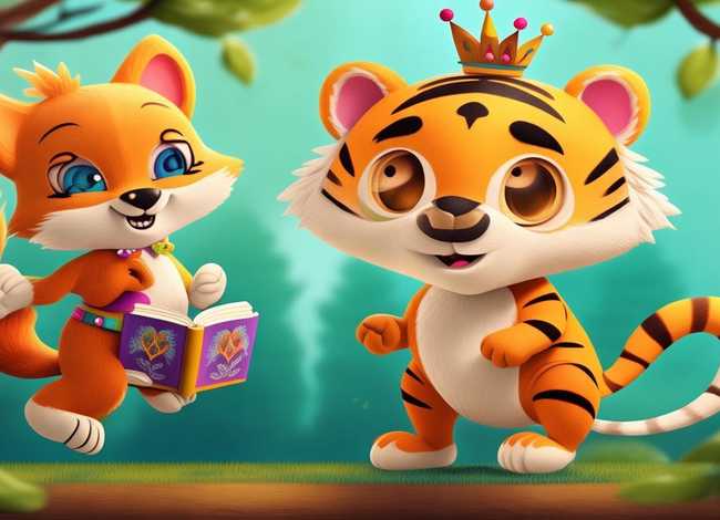 老虎和狐狸的故事儿童版，狐狸和老虎的童话故事