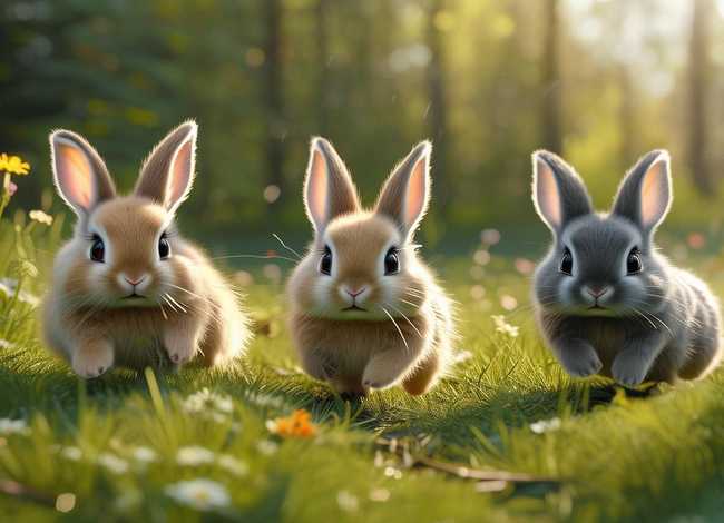 兔子的的故事 - 三只小兔子的故事原文