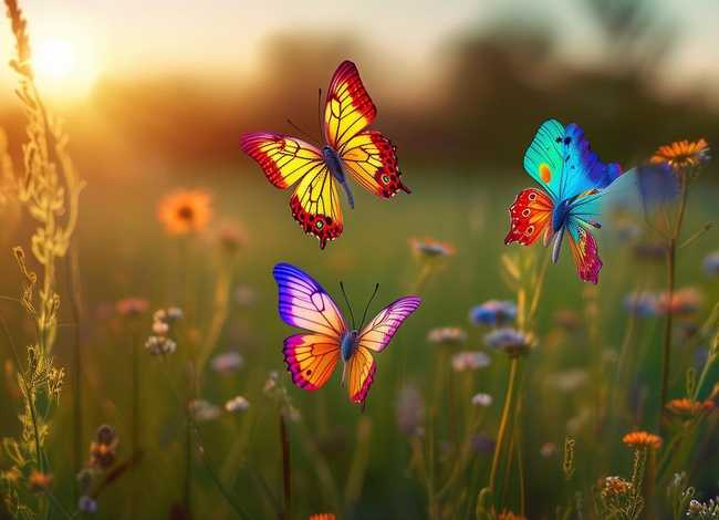 儿童简短小故事配图 每天一个睡前故事,让宝宝在故事中入眠(四)三只小蝴蝶