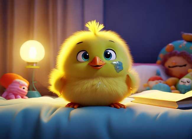 小鸡儿童动画故事视频；睡前小故事——爱哭的小鸡