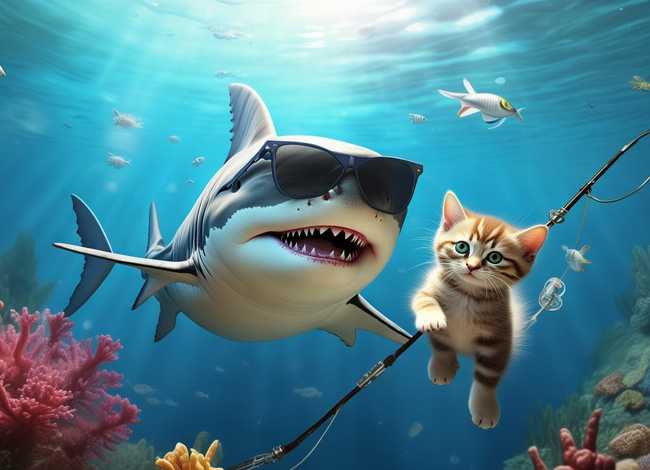 大鲨鱼的小故事 看图说话《鲨鱼钓小猫》 怎样写出生动的故事情节 大鲨鱼的小故事 看图说话《鲨鱼钓小猫》 怎样写出生动的故事情节