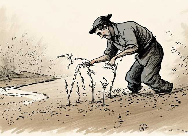 古代故事简笔画 - 成语故事简笔画揠苗助长 古代故事简笔画 - 成语故事简笔画揠苗助长