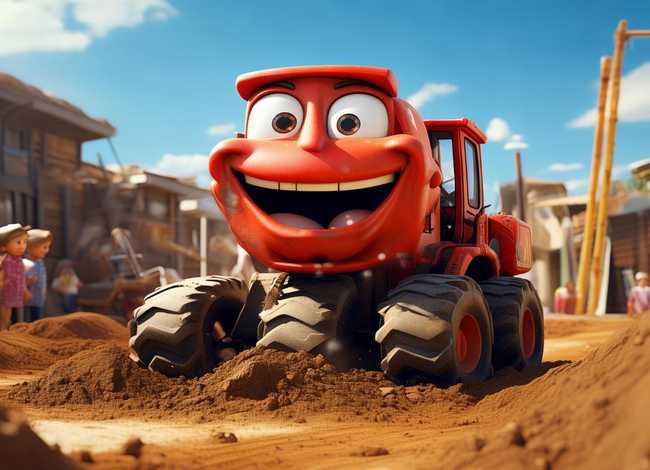 挖土机的小故事 童书 《迈克·马力甘和他的蒸汽挖土机》-努力终会遇到幸福