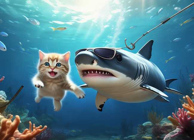 大鲨鱼的小故事 看图说话《鲨鱼钓小猫》 怎样写出生动的故事情节 大鲨鱼的小故事 看图说话《鲨鱼钓小猫》 怎样写出生动的故事情节