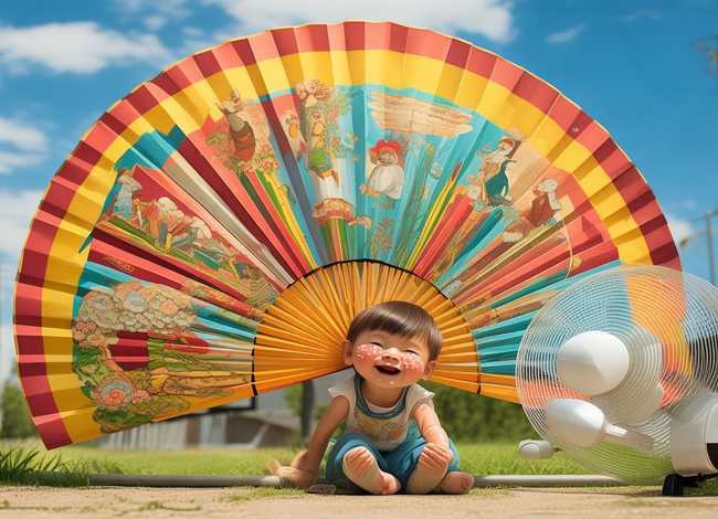 风扇的故事儿童，儿童幽默故事《大蒲扇与电风扇》