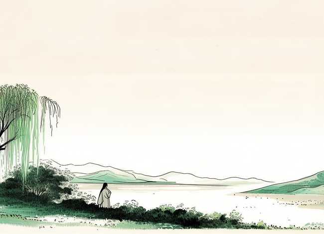 故事简笔画配图大全；王维古诗画配图简笔画