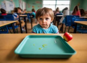 不吃早餐的小朋友；小孩子长期不吃早餐后果