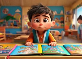 胆小先生故事图片全部绘本，幼儿园中班语言教案