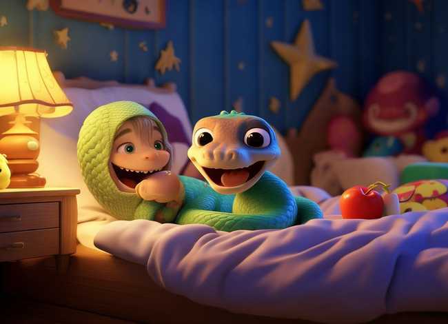 儿童睡前免费听故事小蛇吃苹果（儿童睡前关于蛇的故事）