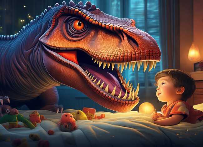 霸王龙儿童睡前故事直播、幼儿睡前恐龙的故事