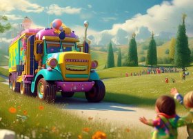 大卡车的故事文字 童话故事文字版100字大全