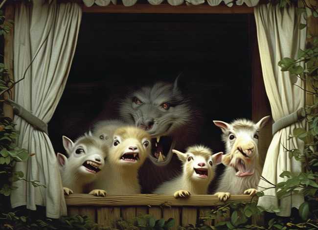 小山羊和狼的故事幼儿故事、狼和七只小山羊故事内容