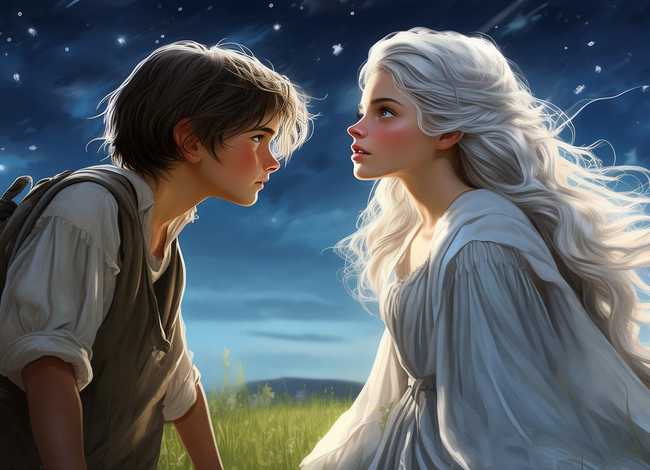 儿童睡前故事牛郎织女的故事、怎样把牛郎织女初次相遇时的情节写具体