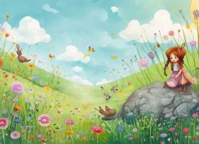 关于春天的故事儿童绘本 - 想要制作一本描写春天故事的绘本,A4纸5-10张