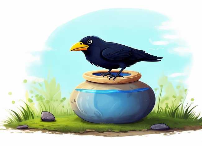 幼儿故事乌鸦喝水视频；《乌鸦喝水》绘本故事