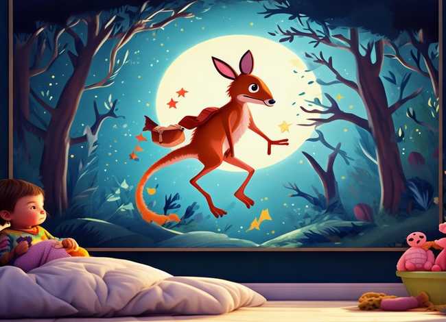 袋鼠的故事儿童睡前故事（勇敢和聪明短篇儿童睡前故事）