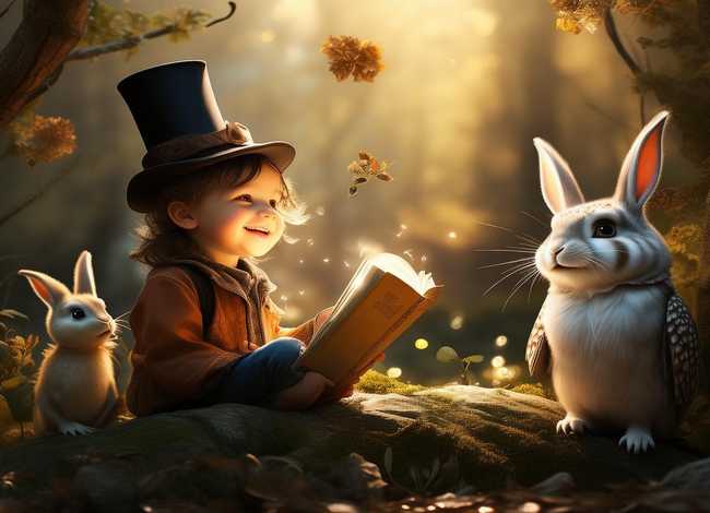 小朋友自己编故事；自编童话故事