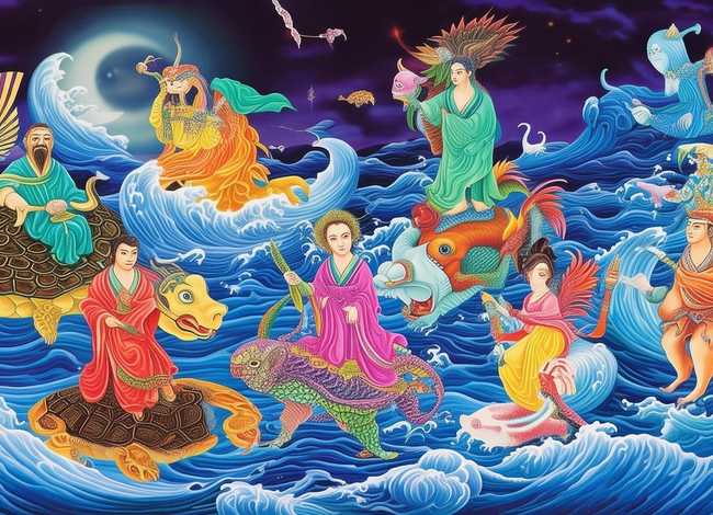 儿童故事八仙过海传说 - 八仙过海(故事)需详细一点的,急用,谢谢!