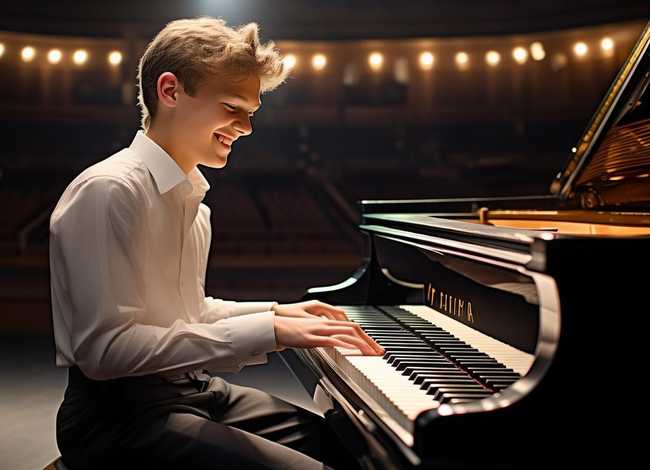 残疾孩子励志故事 视频、残疾人励志故事及感悟视频演讲稿PPT分享-用膝盖行走的钢琴家