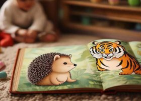 儿童文学故事文字版 - 刺猬和老虎 儿童睡前童话小故事 儿童文学讲故事