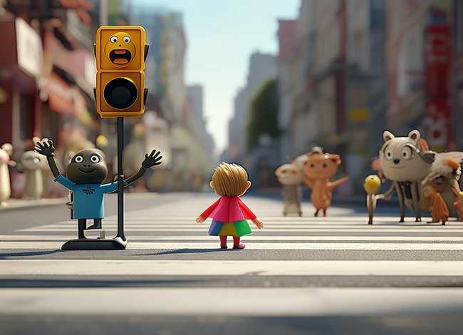 儿童故事过马路要小心（谁能帮我想一个将心比心的故事(两百字左右)）