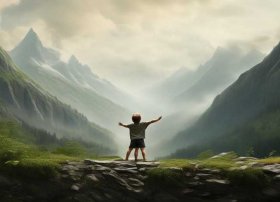 大山的回声故事，【小小故事】对着大山喊话的孩子