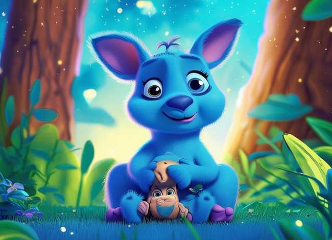 蓝袋鼠的故事，绘本推荐-亲亲蓝袋鼠系列【全8册】