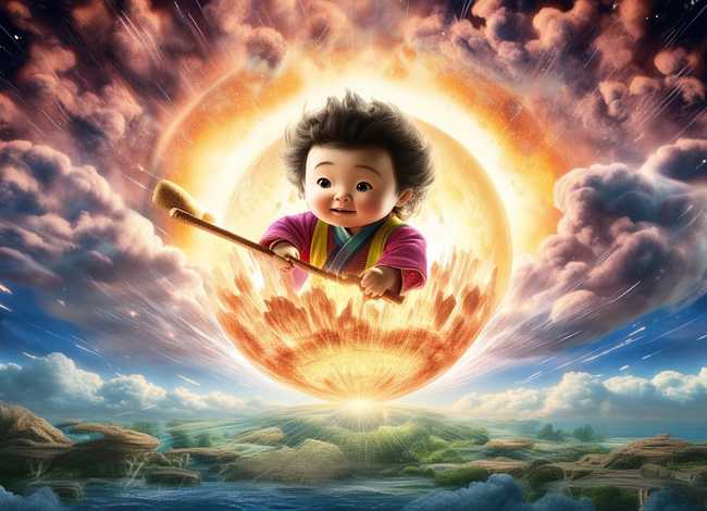 盘古开天辟地幼儿故事、儿童经典神话故事四年级