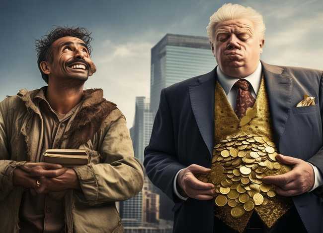 讲穷人的故事（要一个穷人和富翁的小故事,短一点）