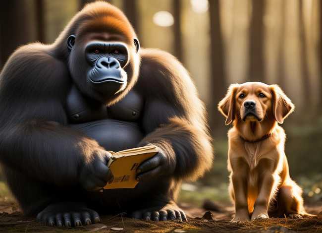 猩猩和狗的故事 - 日本那个猩猩和一只狗的故事是什么来着