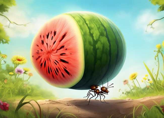 小蚂蚁和大西瓜的故事 幼儿园绘本故事《蚂蚁和西瓜》 小蚂蚁和大西瓜的故事 幼儿园绘本故事《蚂蚁和西瓜》