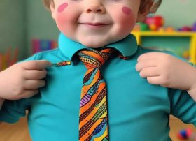 领带儿童使用；儿童领带怎么系