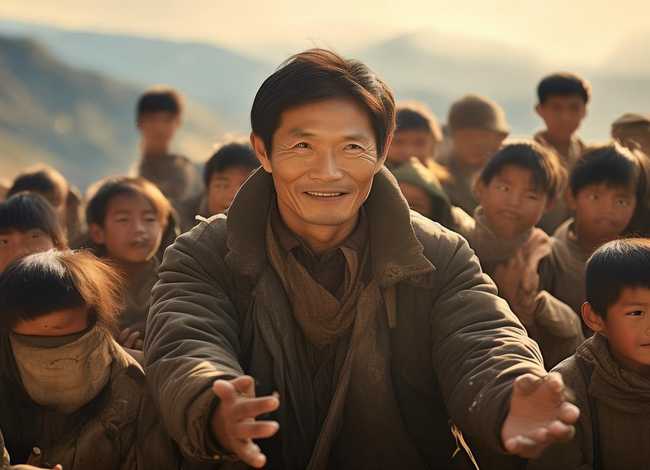 贫困山区儿童图片，丛飞的事迹,要求好人好事,配上图片,外加简短解说