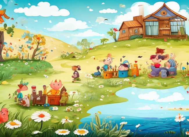 儿童绘本插画风景 - 童真童趣!10款儿童绘本插图