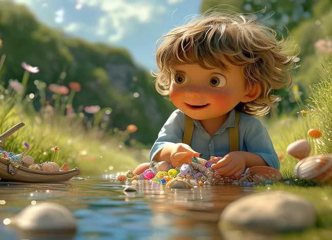 贝壳童年故事；关于贝字的故事还有哪些 二年级