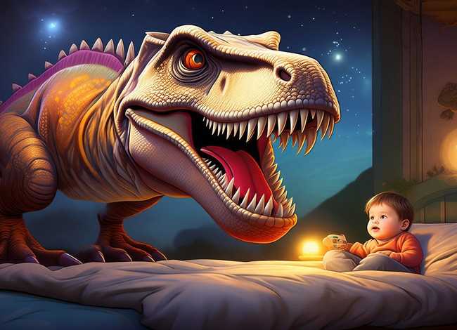 霸王龙儿童睡前故事直播、幼儿睡前恐龙的故事