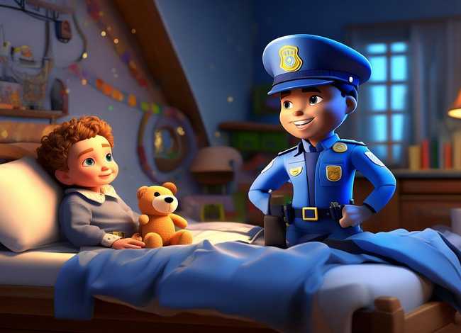 儿童故事3-6岁警察抓小偷，5岁幼儿睡前童话故事