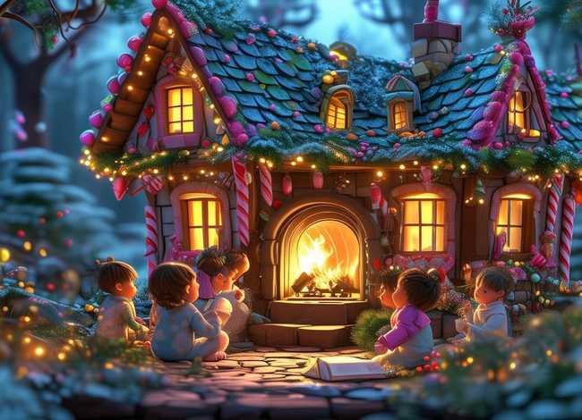 糖果屋儿童故事视频；儿童英语《糖果屋》经典童话睡前故事 英文原版字幕 磨耳朵