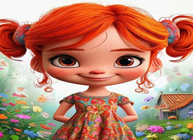 酷小孩插画作品 - 《玛德琳》---那个红头发的小女孩儿,你好!!