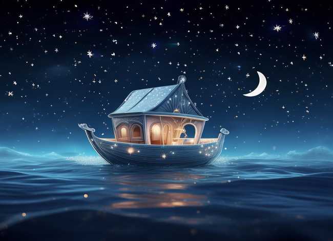 米米故事 一篇适合3岁小朋友的睡前小故事—《星星小船的奇妙夜》