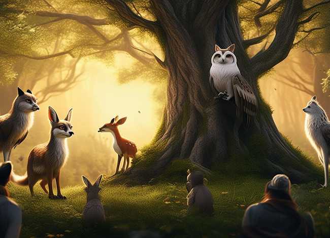 森林故事会故事内容（森林故事会一段话一小段话）