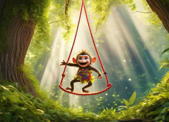 小猴子荡秋千的故事;小猴子荡秋千看图写话 小猴子荡秋千的故事;小猴子荡秋千看图写话