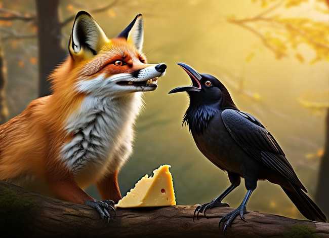 小狐狸和乌鸦的故事 乌鸦和狐狸的故事 小狐狸和乌鸦的故事 乌鸦和狐狸的故事