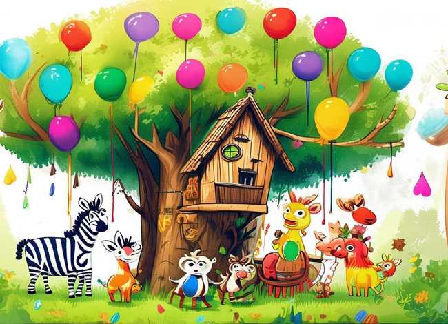 带有故事情节的儿童画(儿童彩色动物简笔画) 带有故事情节的儿童画(儿童彩色动物简笔画)